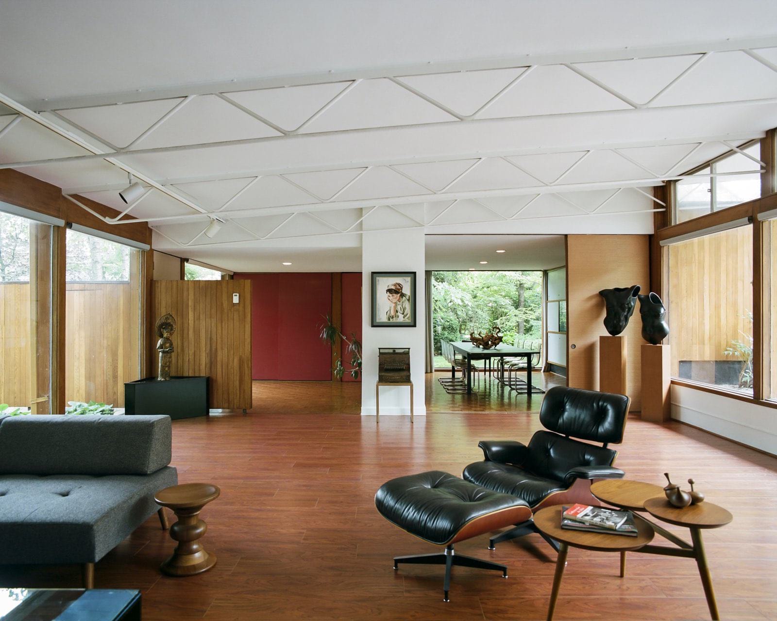 Alexander Girard residence In Michigan - living room