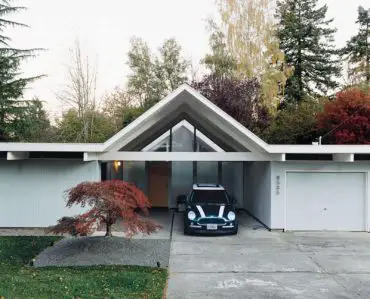 portland mid century modern house carport