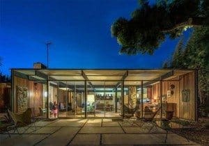 boberts residence - craig ellwood - darren bradley - outside night view