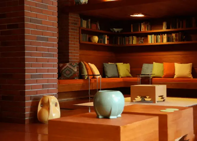 Frank lloyd wright - schwartz house - living room