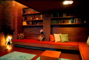 Frank lloyd wright - schwartz house - living room