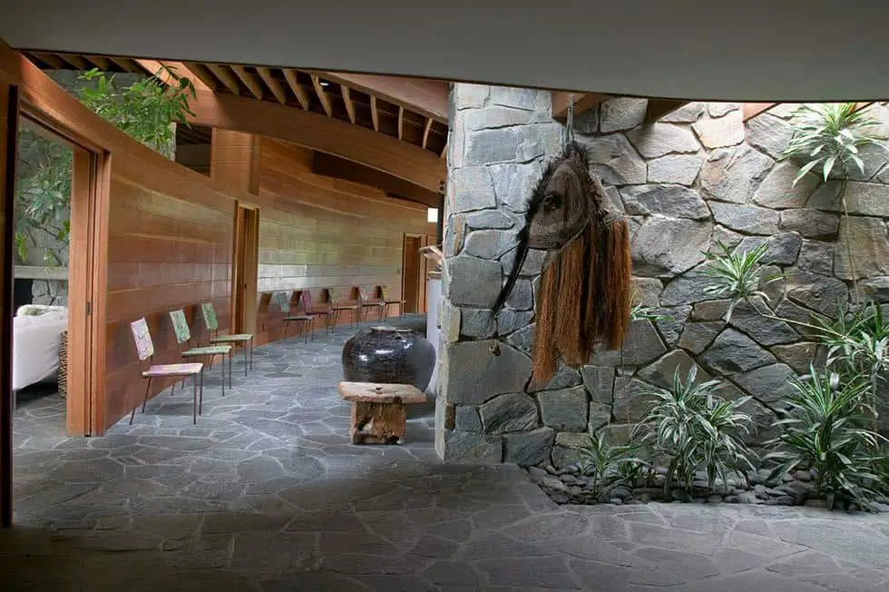 John Lautner - mid-century Schwimmer House - entrance