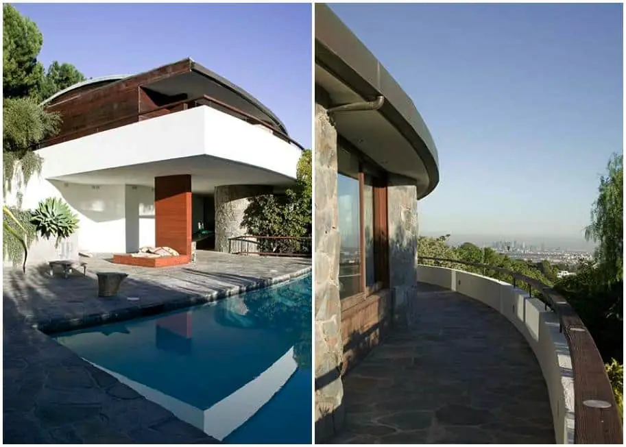 John Lautner - mid-century Schwimmer House - exterior