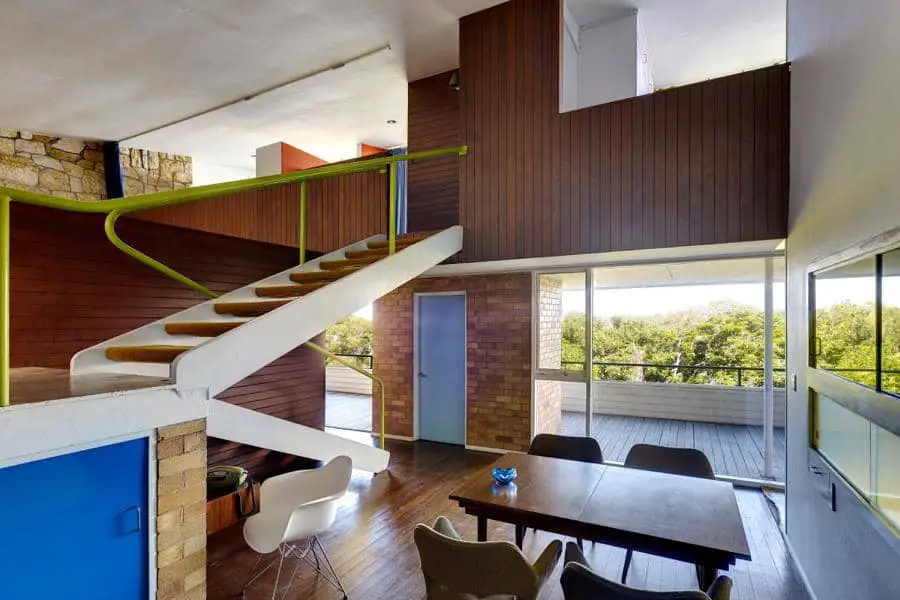 australian mid-century modern - harry-seidler---THURLOW-HOUSE dining room