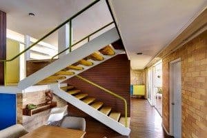 australian mid-century modern - harry-seidler---THURLOW-HOUSE staircase