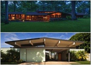 frank lloyd wright zimmerman usonian house - eichler a. quincy jones house -
