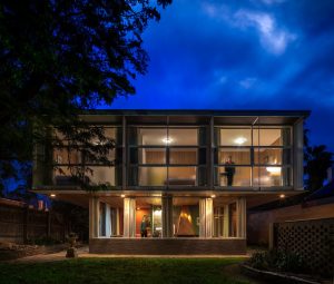 Robyn Boyd Walkey Residence - exterior Night