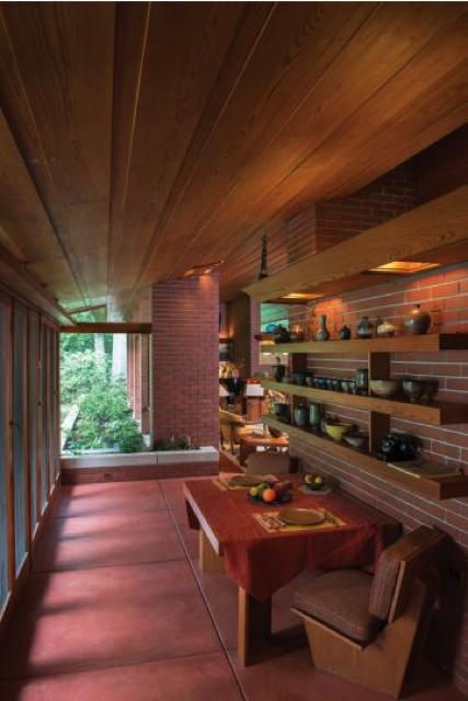 frank lloyd wright - zimmerman house - dining area