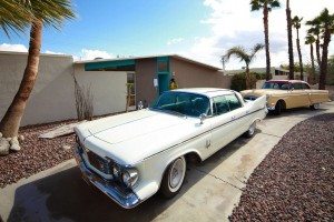 racquet club estates - palm springs - william krisel - vintage car outside - darren bradley