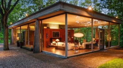 Davis Rockwell glass House - front