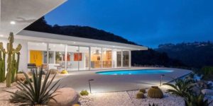 Mid-century Bel Air by Robert L Earll - exterior night