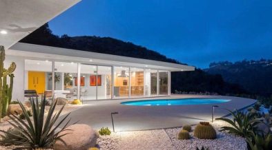 Mid-century Bel Air by Robert L Earll - exterior night