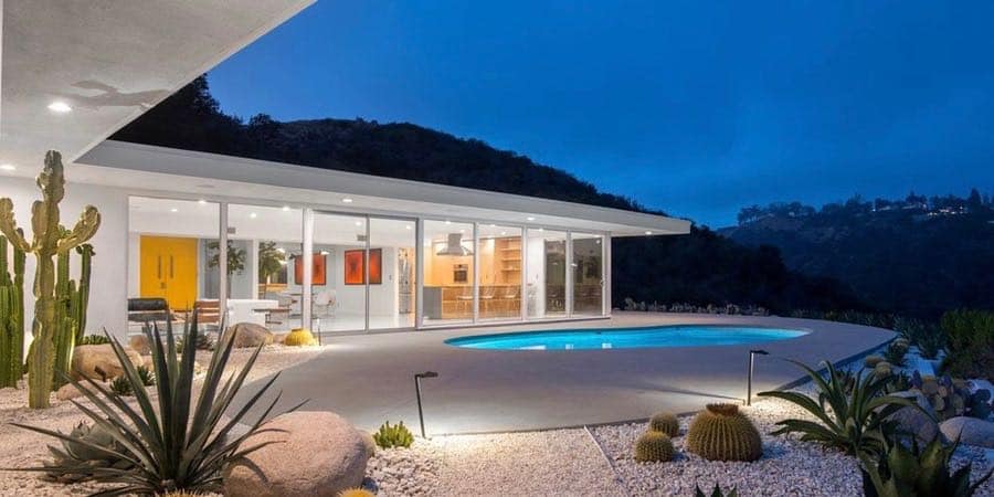 Mid-century Bel Air by Robert L Earll - exterior night