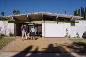 Eichler House garage and entrance exterior