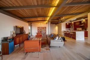 James E Hurley Jenkins mid-century House interior living room daylight