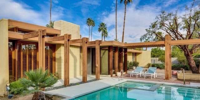 Stan Sackley Palm springs mid century home exterior swimming pool
