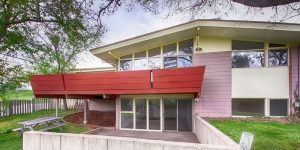 Mid Century Modern house Denver exterior
