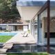 Richard Neutra Singleton Residence garden pond view