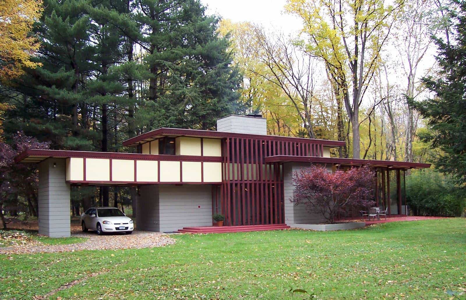 frank lloyd wright - penfield house - exterior