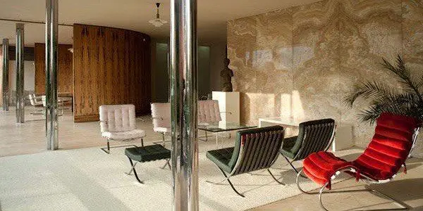 Villa Tugendhat Ludwig Mies van der Rohe interior living room