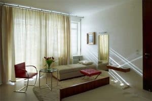 Villa Tugendhat Ludwig Mies van der Rohe outside daylight bedroom
