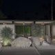 donald wexler house in palm springs front night