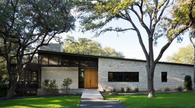 mid-century modern house renovation by Cuppett Architects - exterior