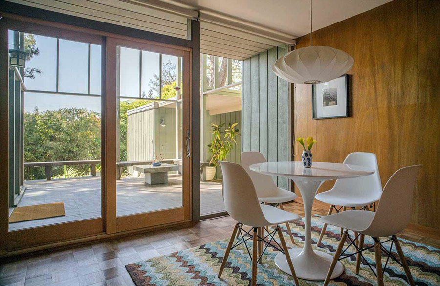 Mid-century home by Roger Lee interior dining