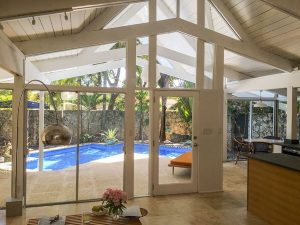 Darrel Fleeger mid-century house miami lounge view outside