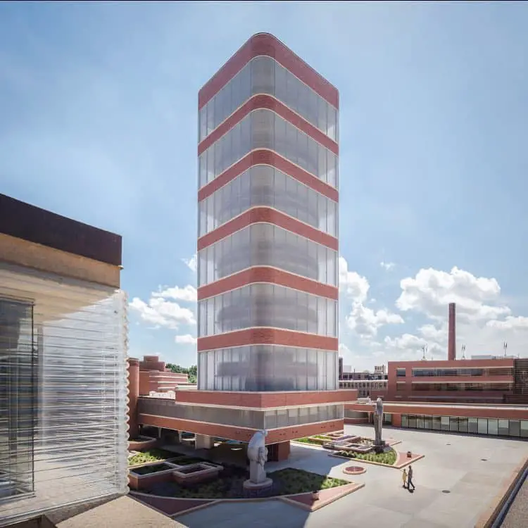 Frank Lloyd Wright SC Johnson Wax Complex - exterior tower