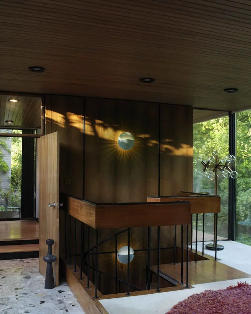 mid-century house David Shelley - entrance