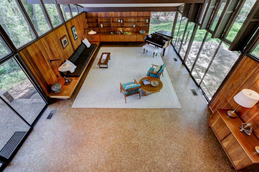 Mid Century house in Knoxville - living