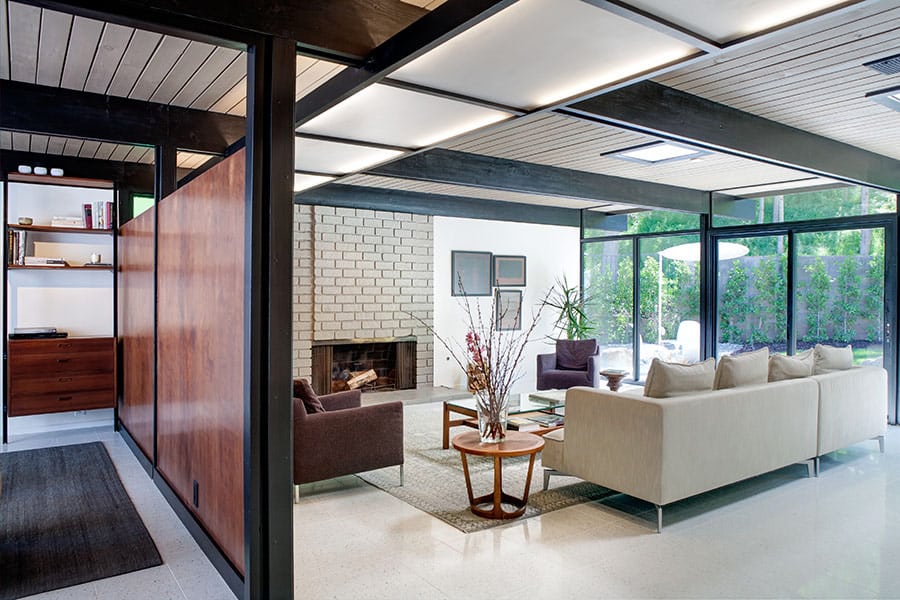 mid-century modern in Sherman Oaks - Richard Dorman - living room