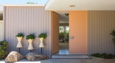 mid-century palm springs house rick harrison - entrance