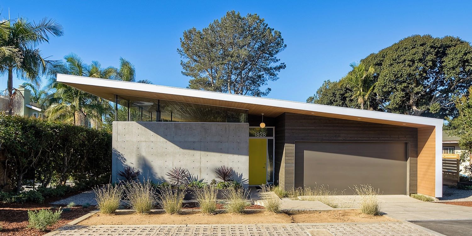 mid-century inspired modern beach retreat in australia - exterior