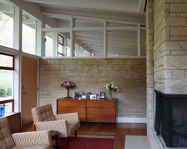 Mid-Century Remodel in Kansas - living room