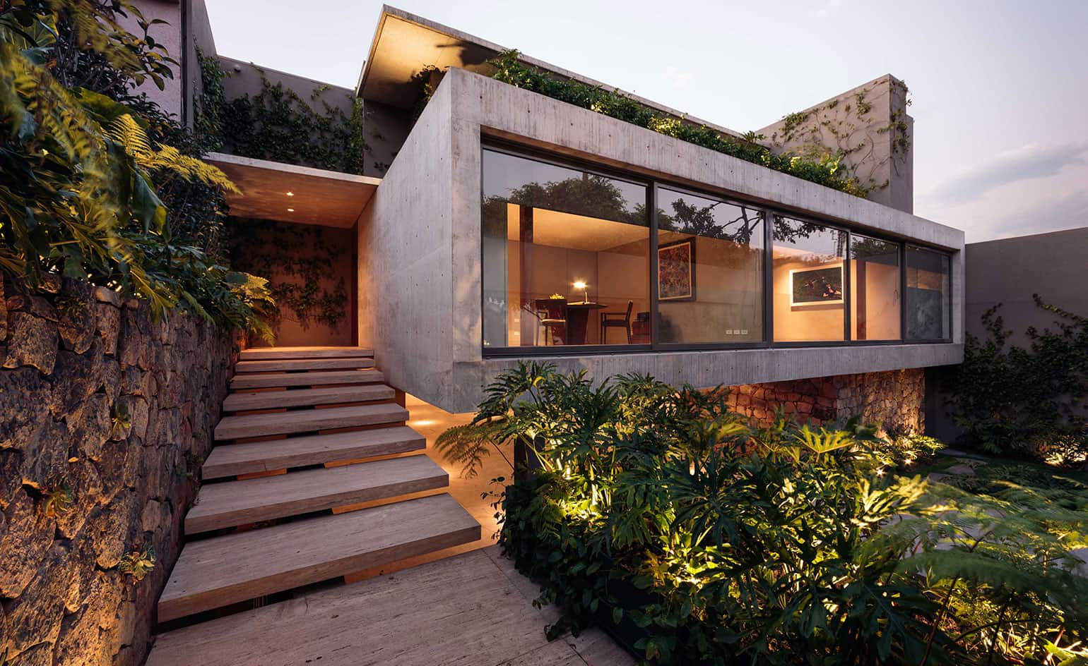 modernist house mexico city - Casa Caucaso - Jose Juan Rivera Rio architect - exterior