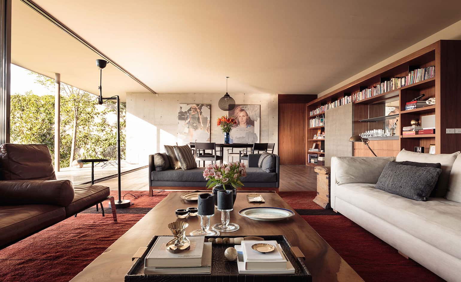 modernist house mexico city - Casa Caucaso - Jose Juan Rivera Rio architect - living room