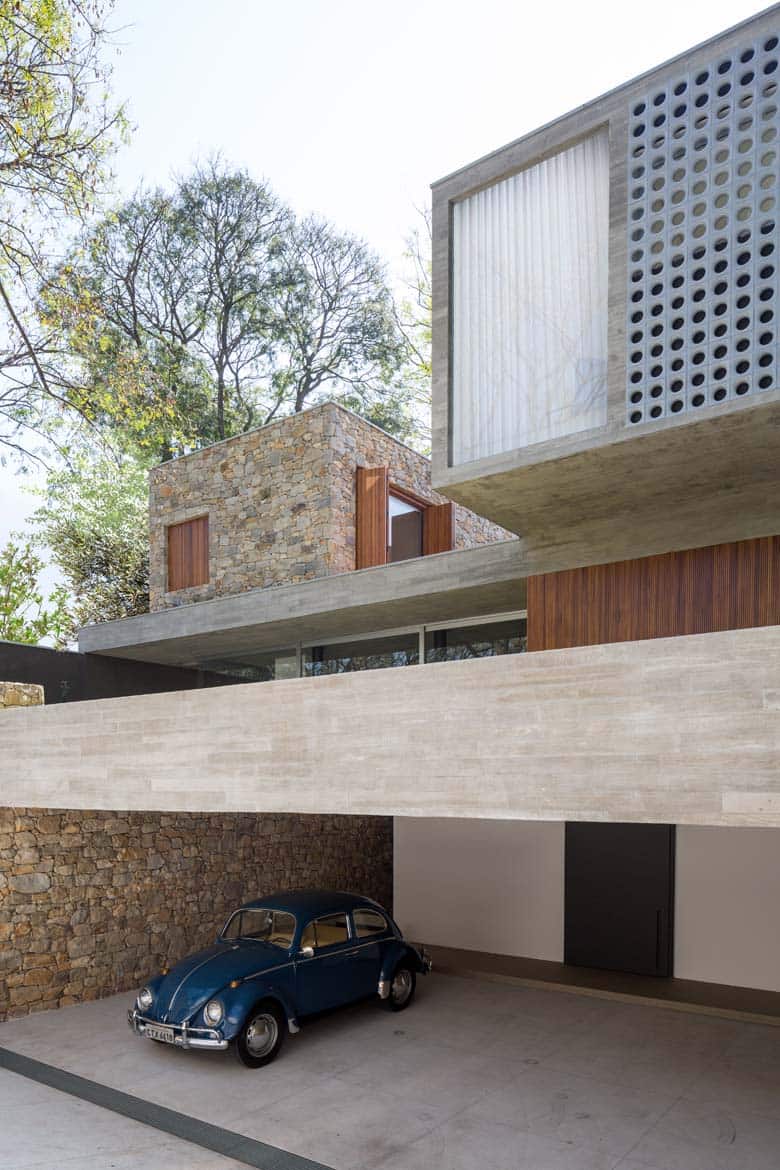 Brazilian modernist house - Felipe Hess CASA BOAcAVA - exterior