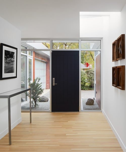 Contemporary Modernist house Glencoe Residence - Mason Miller - entrance