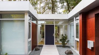 Contemporary Modernist house Glencoe Residence - Mason Miller - entrance