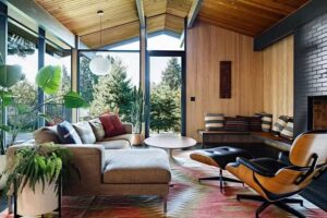 mid-century modern house renovation - jessica helgerson - living