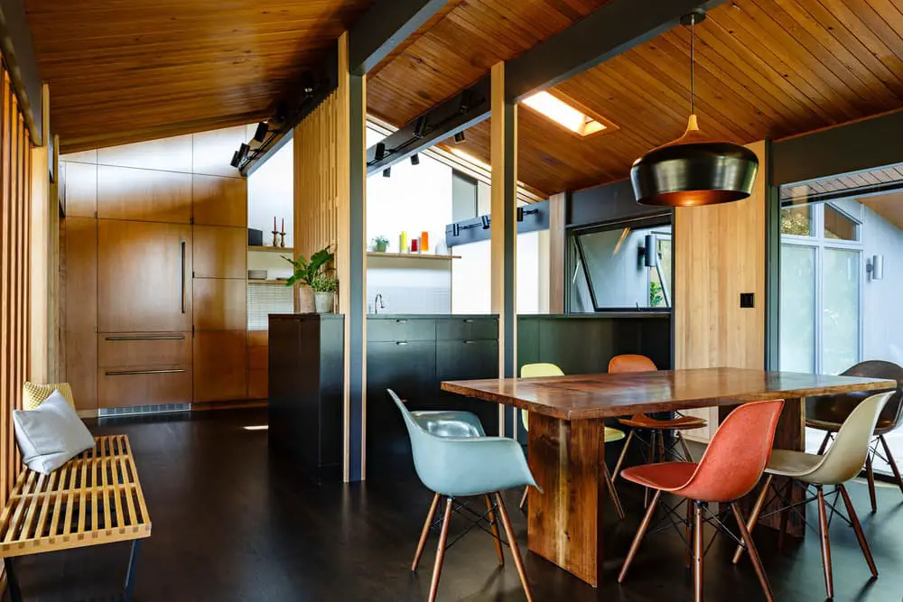 mid-century modern house renovation - jessica helgerson - dining area