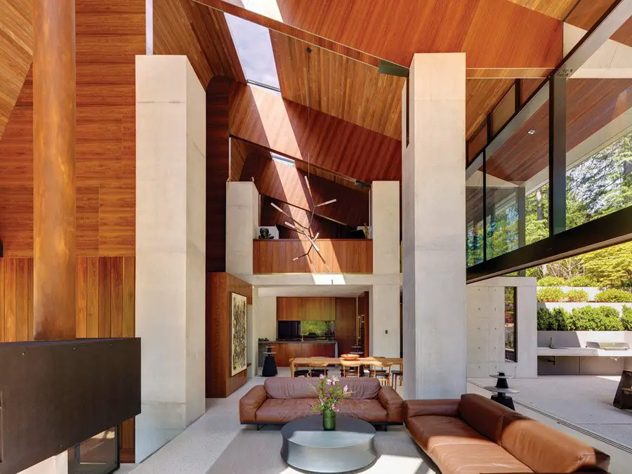 Australian modernist house danish interior - lliving