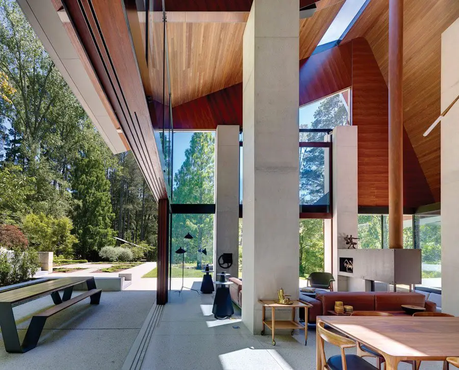 Australian modernist house danish interior -