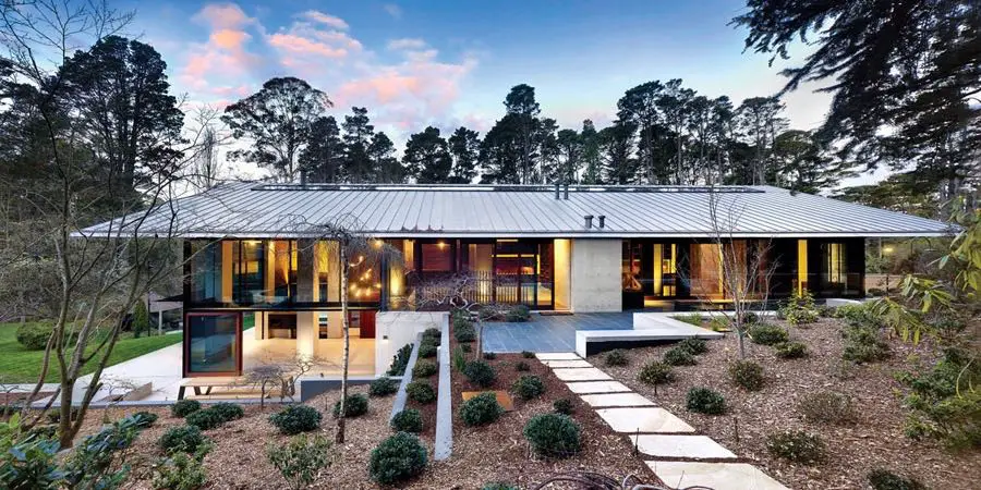 Australian modernist house danish interior - front