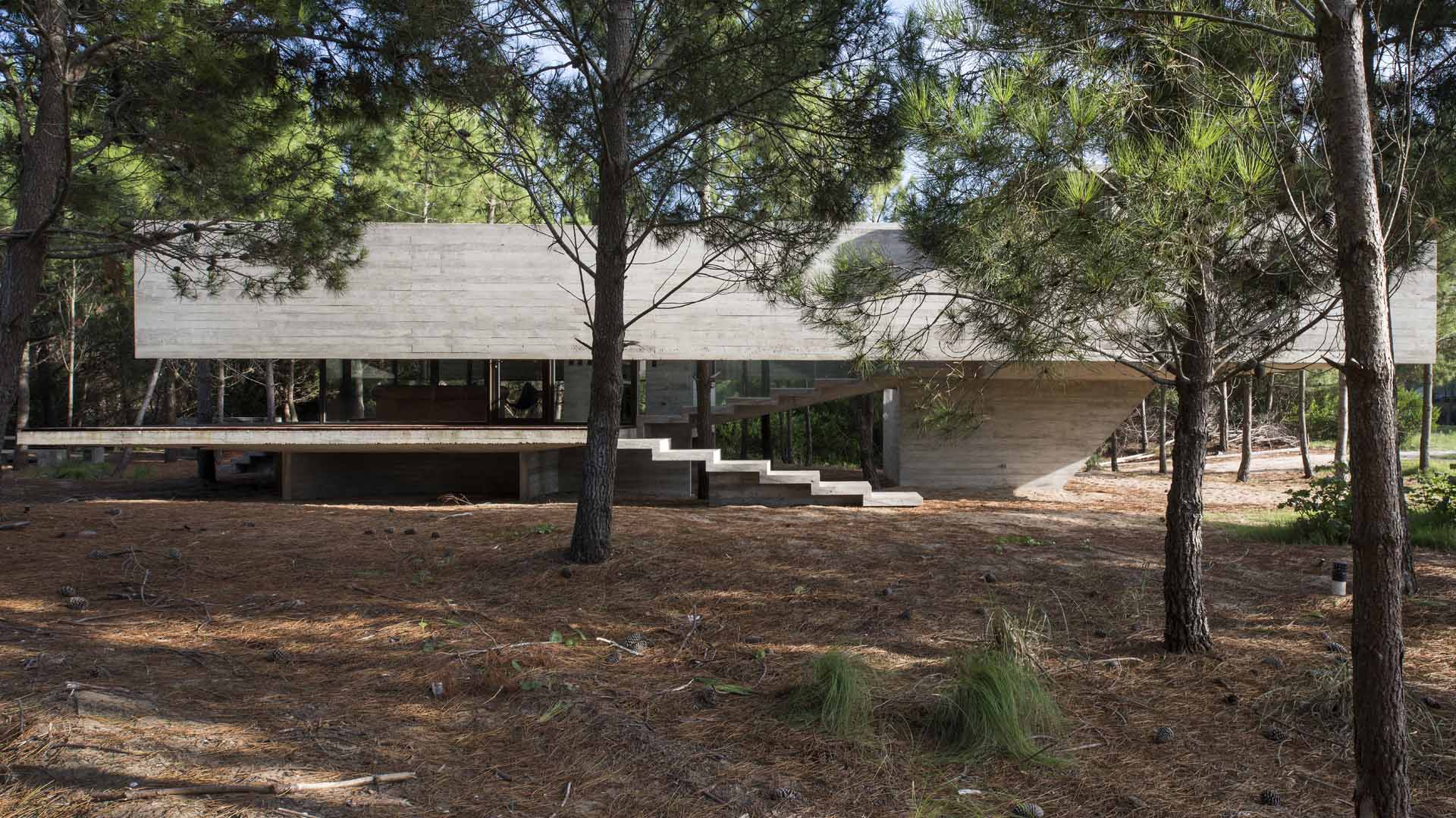 contemporary brutalist house in argentina - Luciano Kruk - outside