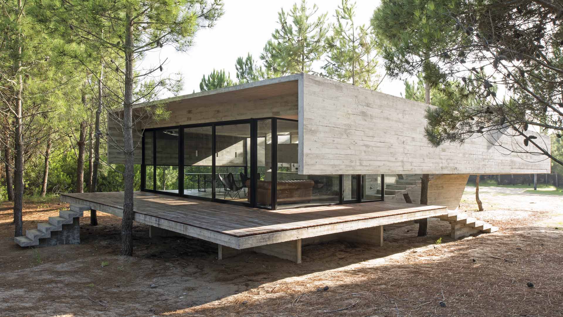 contemporary brutalist house in argentina - Luciano Kruk - outside