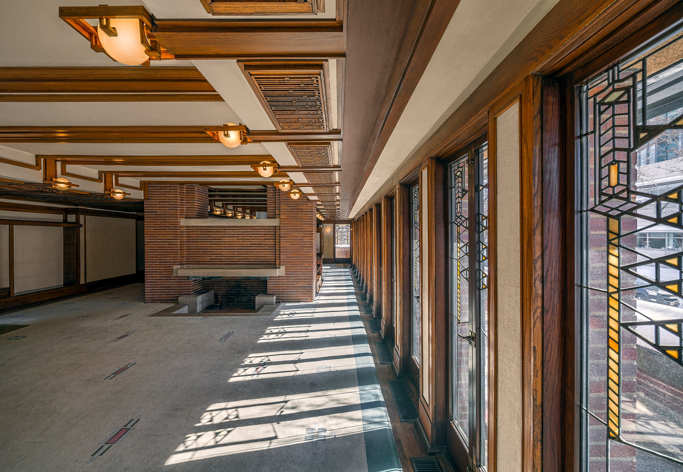 robie-house-illinois-frank-lloyd-wright - interior