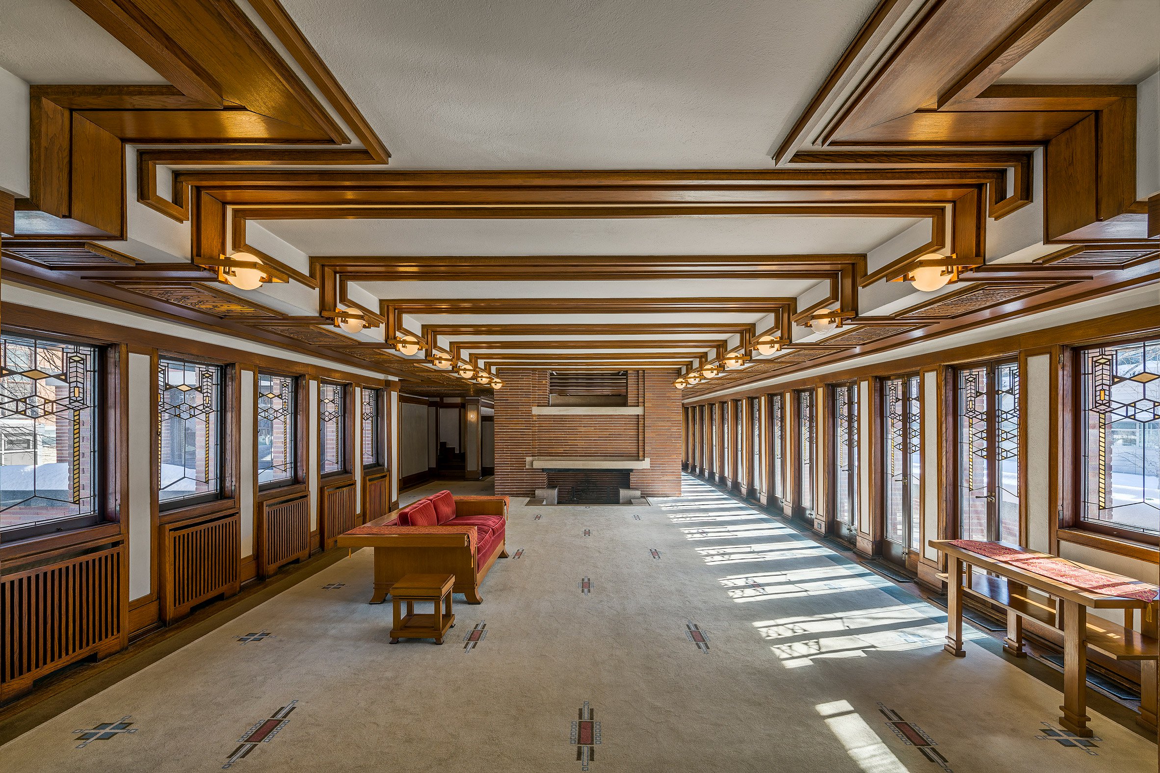 robie-house-illinois-frank-lloyd-wright - interior